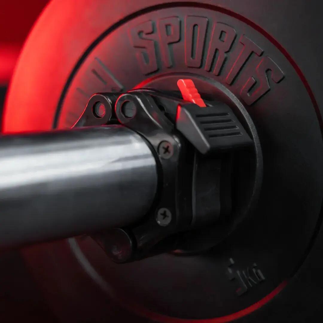 Stops disques Gorilla Sports 50 mm plastique noir/rouge (paire) 2/11