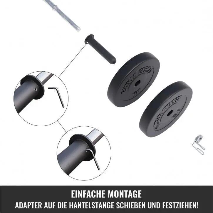 Olympische adapters - 30 mm naar 50 mm - 2 stuks - Halterstang – Sleeve 3/10