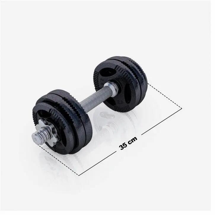 Dumbellset - Halterset - Gripper Gietijzer zwart - 30 kg 4/12