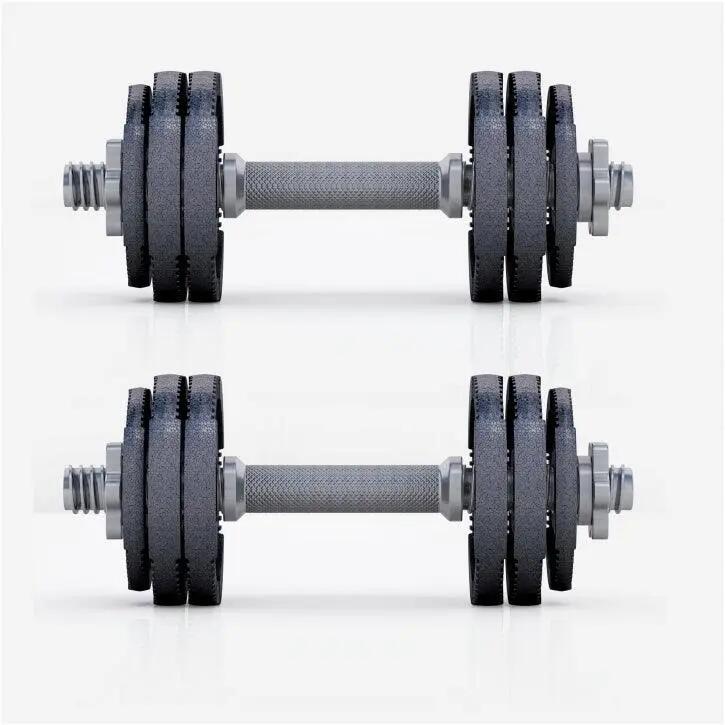 Dumbellset - Halterset - Gripper Gietijzer zwart - 30 kg 3/12