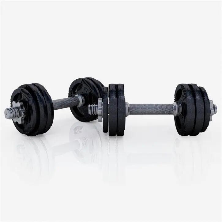 Dumbellset - Halterset - Gripper Gietijzer zwart - 30 kg 2/12