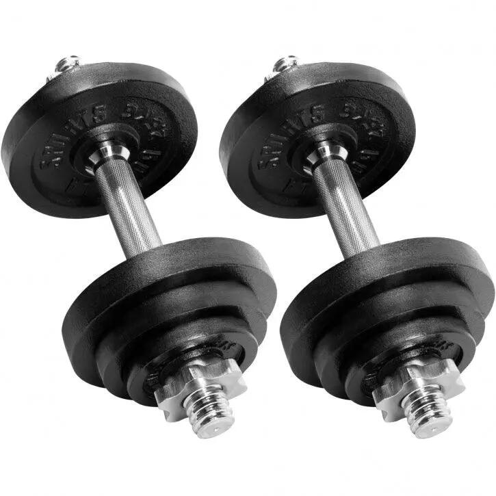 Set gantere fonta 22 kg reglabil 2 in 1 15/15