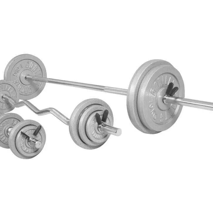 Hantelset mit Federverschluss aus Gusseisen 108 kg 11/15