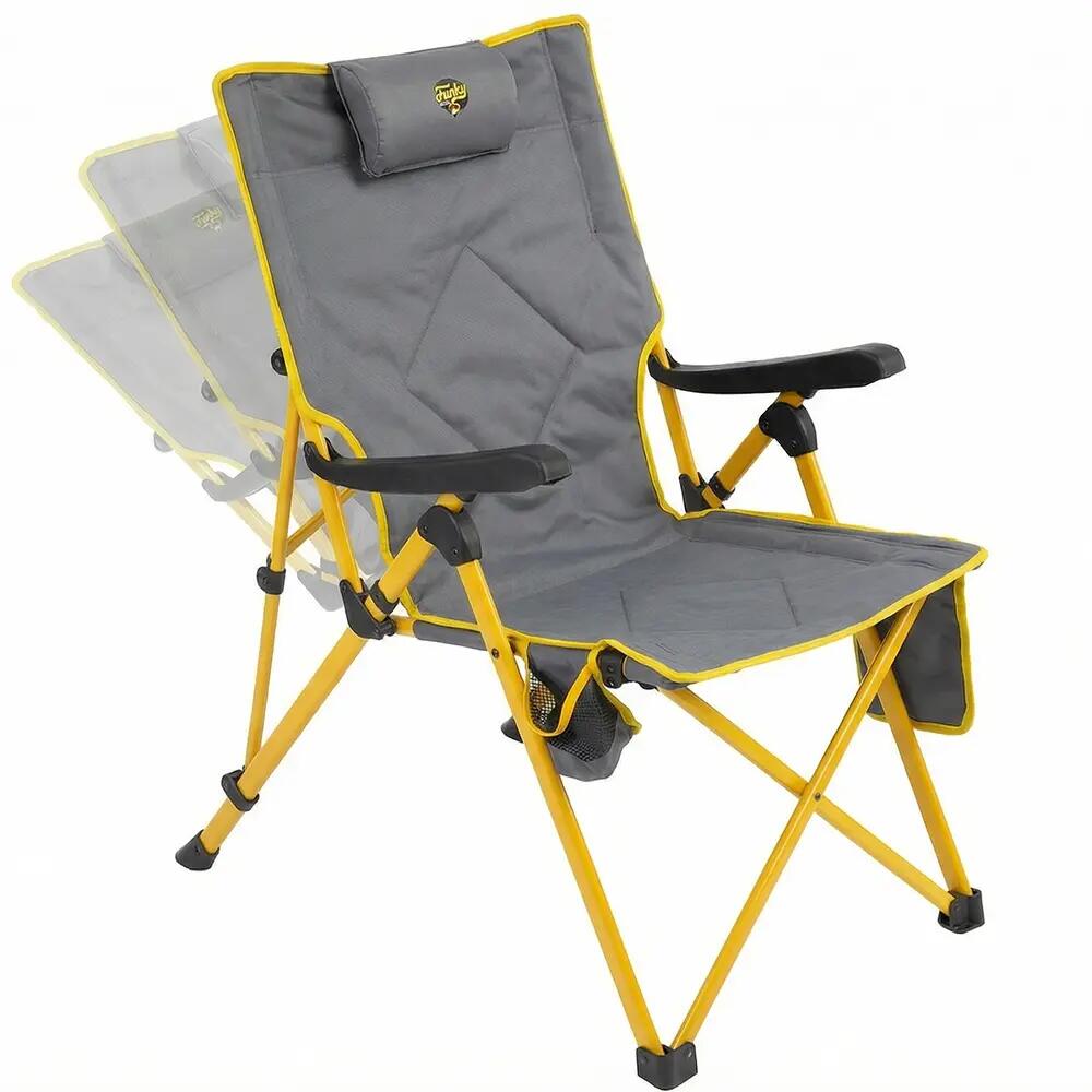 Funky chairs FUNKY CHAIRS Comfort 3 Kademeli Katlanabilir Kamp Sandalyesi - Gri