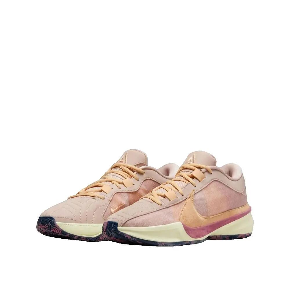 Chaussures de basket Nike Zoom Freak 5 Fossil Stone/Celestial Gold/Alabaster 2/3