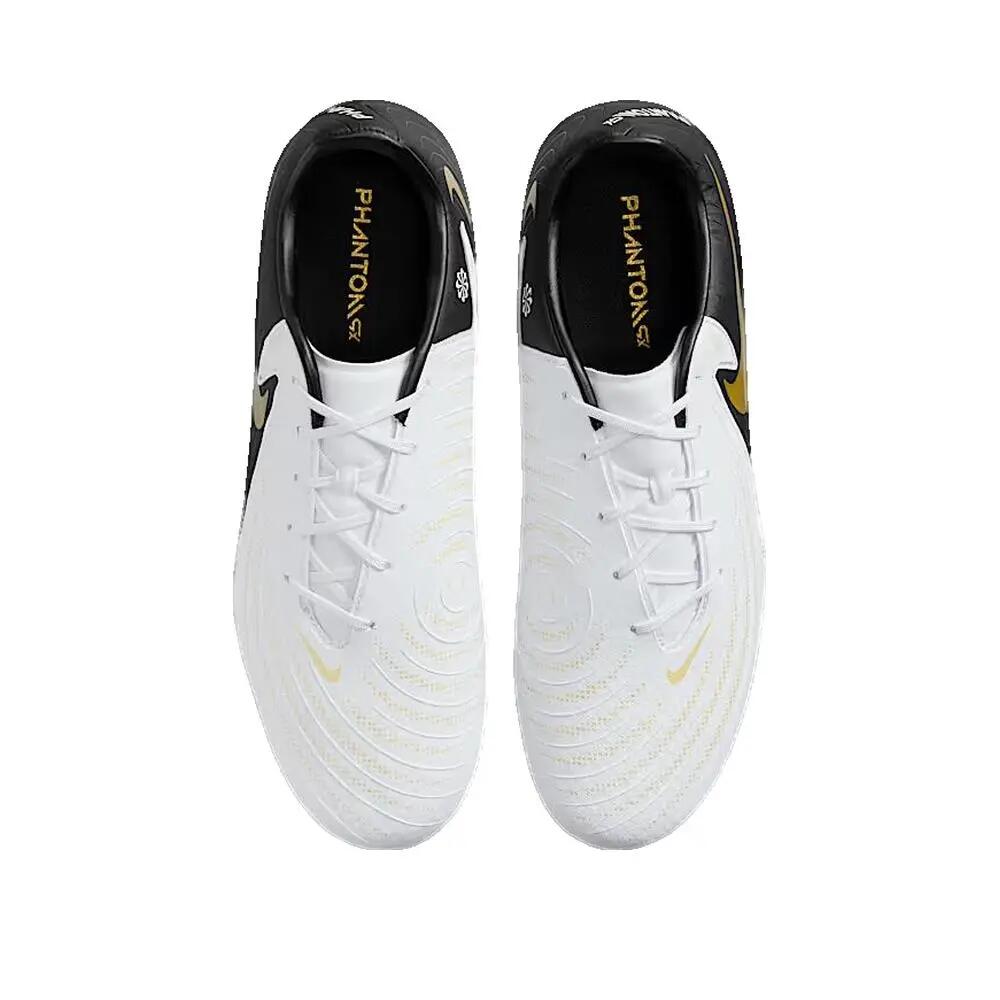Scarpe da calcio Nike Phantom GX II Academy AG Bianco/Nero/Oro metallizzato 2/3