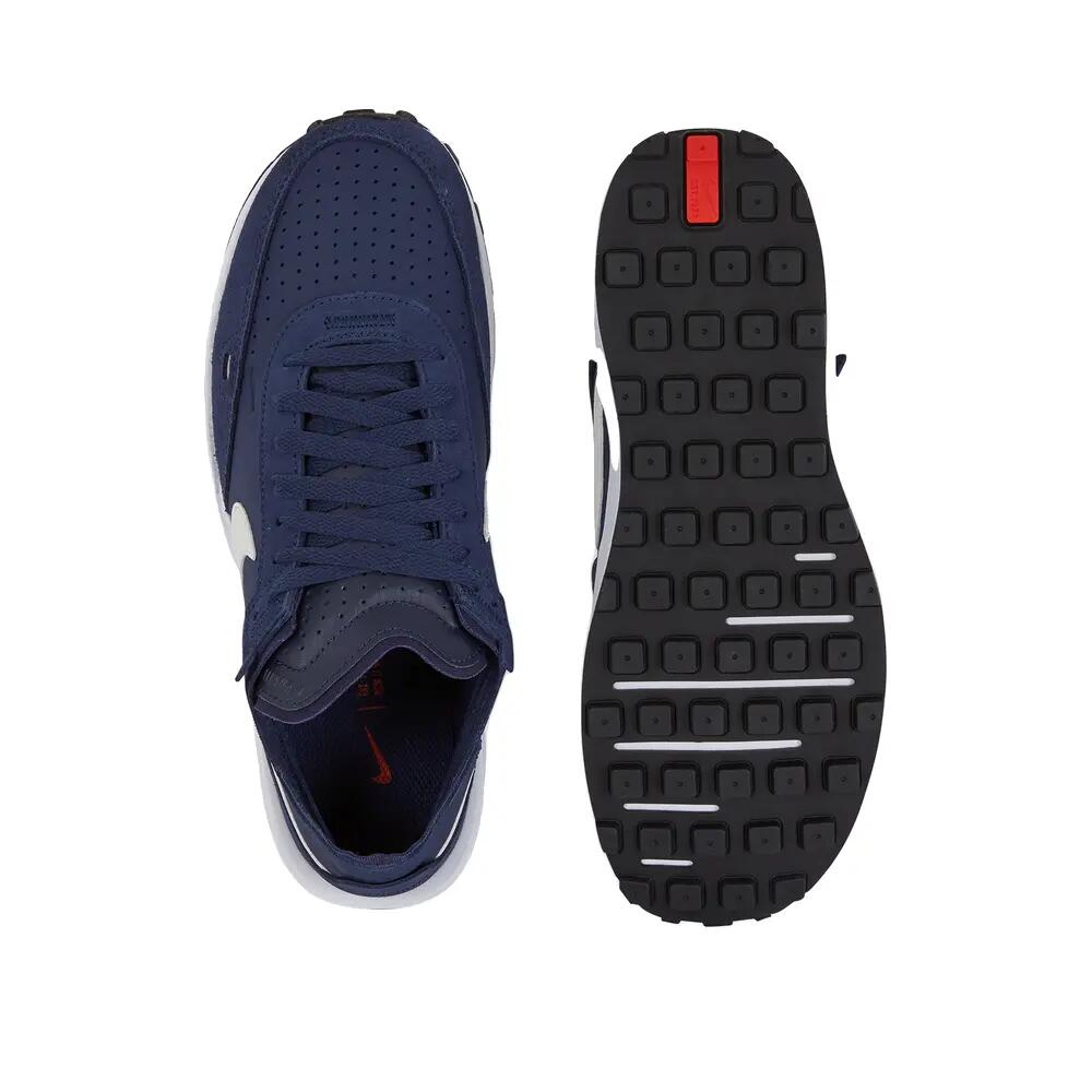 Zapatos Nike Waffle One Leather Azul noche/Blanco 3/4
