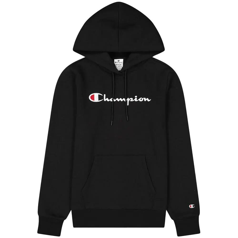 Camisola com capuz Champion para mulher em preto. 1/1