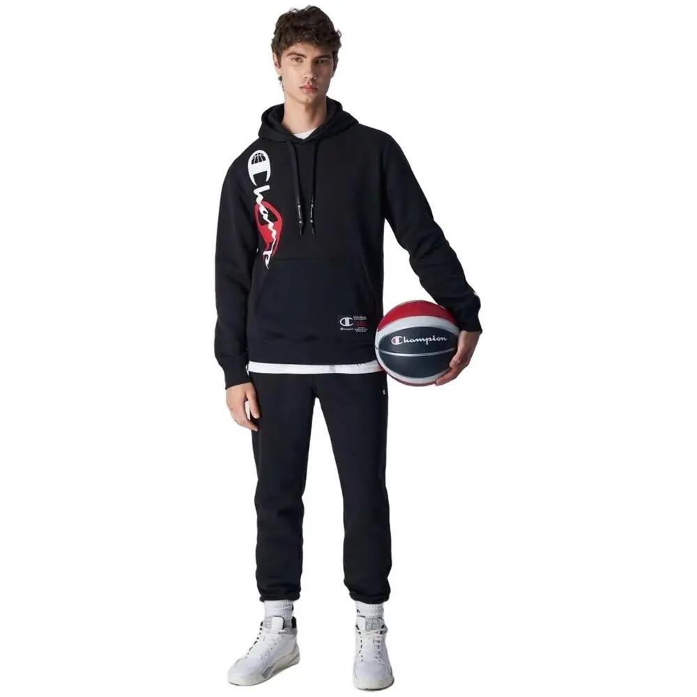 Camisola com capuz Champion para homem em preto. 3/3