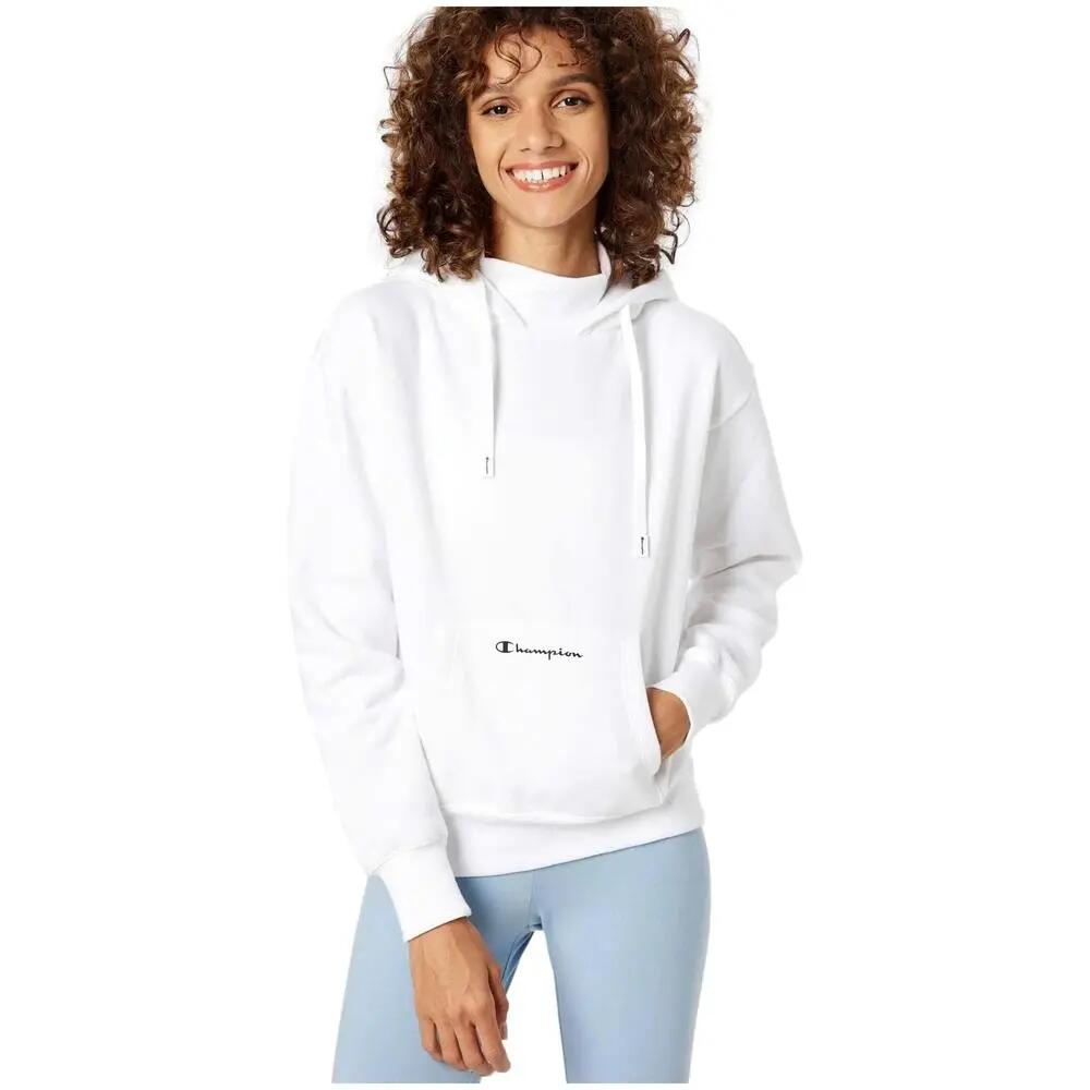 Camisola com capuz para mulher Champion Camisola com capuz Champion em branco 2/4