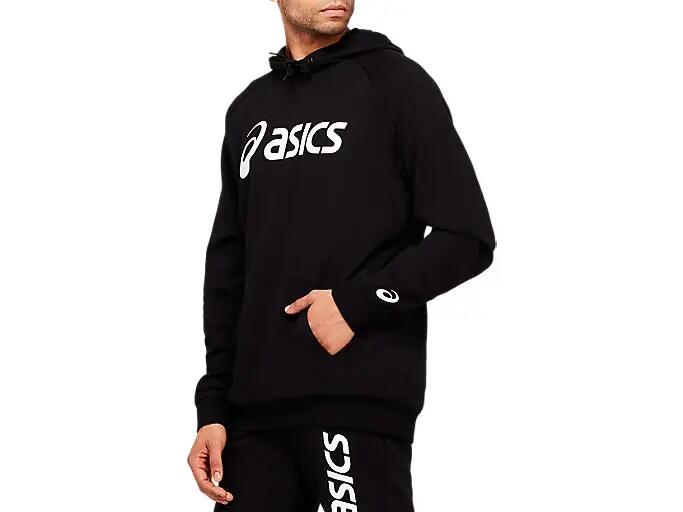 Herren Sweater mit Kapuze Asics Big OTH M Schwarz 4/7