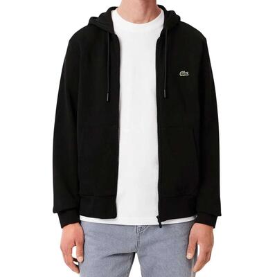 Geborduurde logo hoodie heren (zwart)