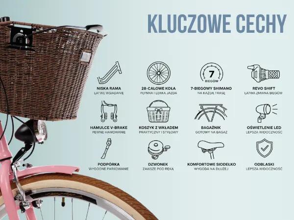 Rower miejski GOETZE Mood 28 7B Shimano kosz 2/5