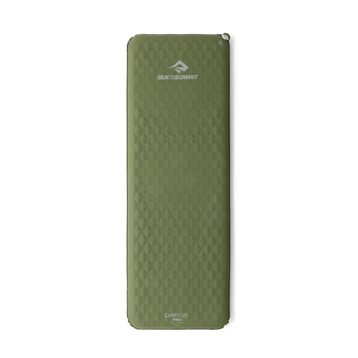 CAMP PLUS SELF INFLATING MAT - REGULAR RECTANGULAR WIDE DARK GREEN RCS -  1