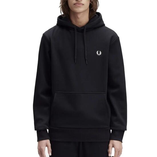 Sweat-shirt Fred Perry Modèle Branding Hooded Sweats Couleur Noir