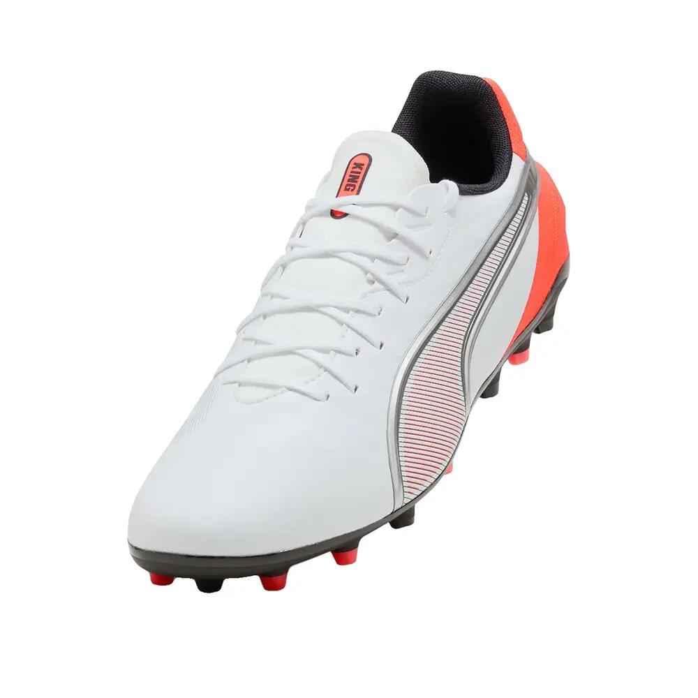 Botas de fútbol PUMA King Match MG Blancas 5/6