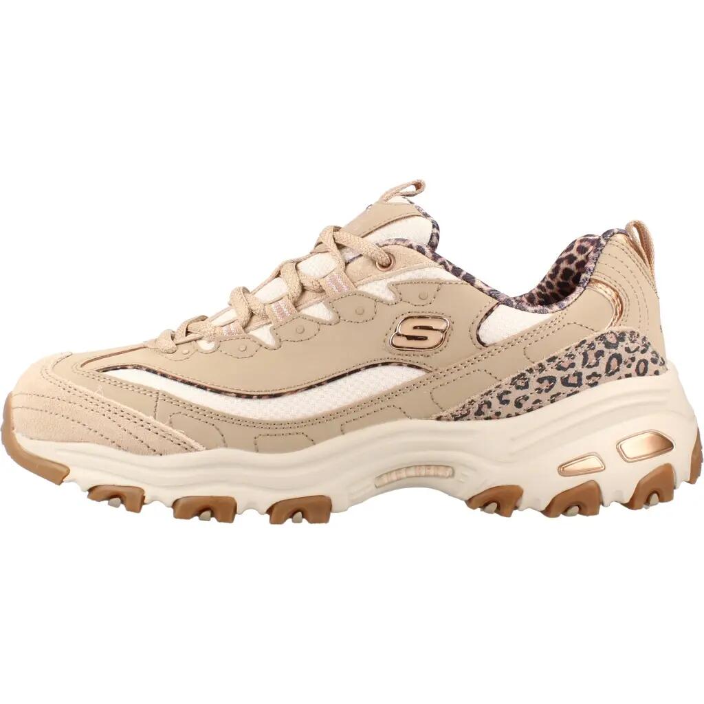 Baskets Skechers D'lites-wild Charm, Beige, Unisexe 2/5