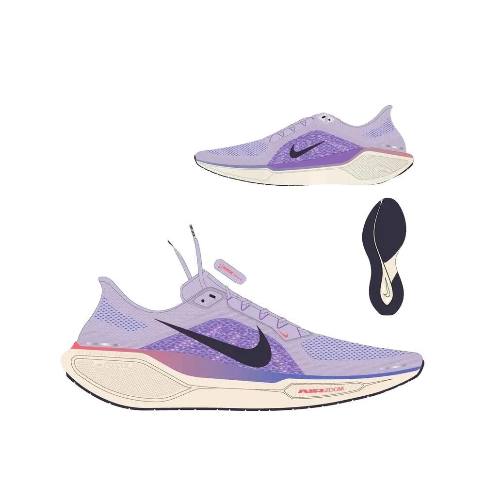Hardloopschoenen Nike Pegasus 41 Violet Mist/Purple Dynasty/Bright Violet 2/6