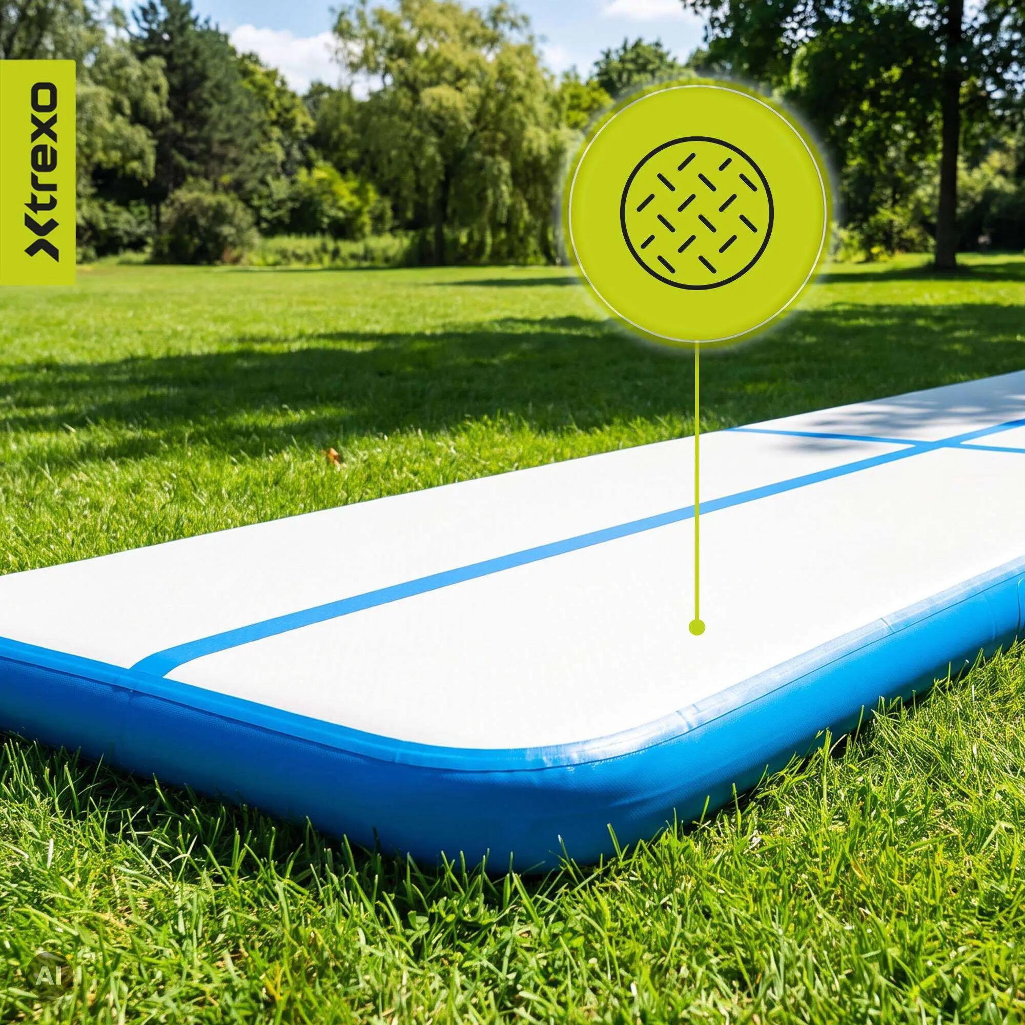 Trilho de ginástica XTREXO 400 x 10 cm branco 8/8