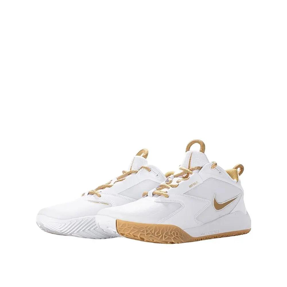 Volleybalschoenen Nike Air Zoom Hyperace 3 Wit/Goud 3/7