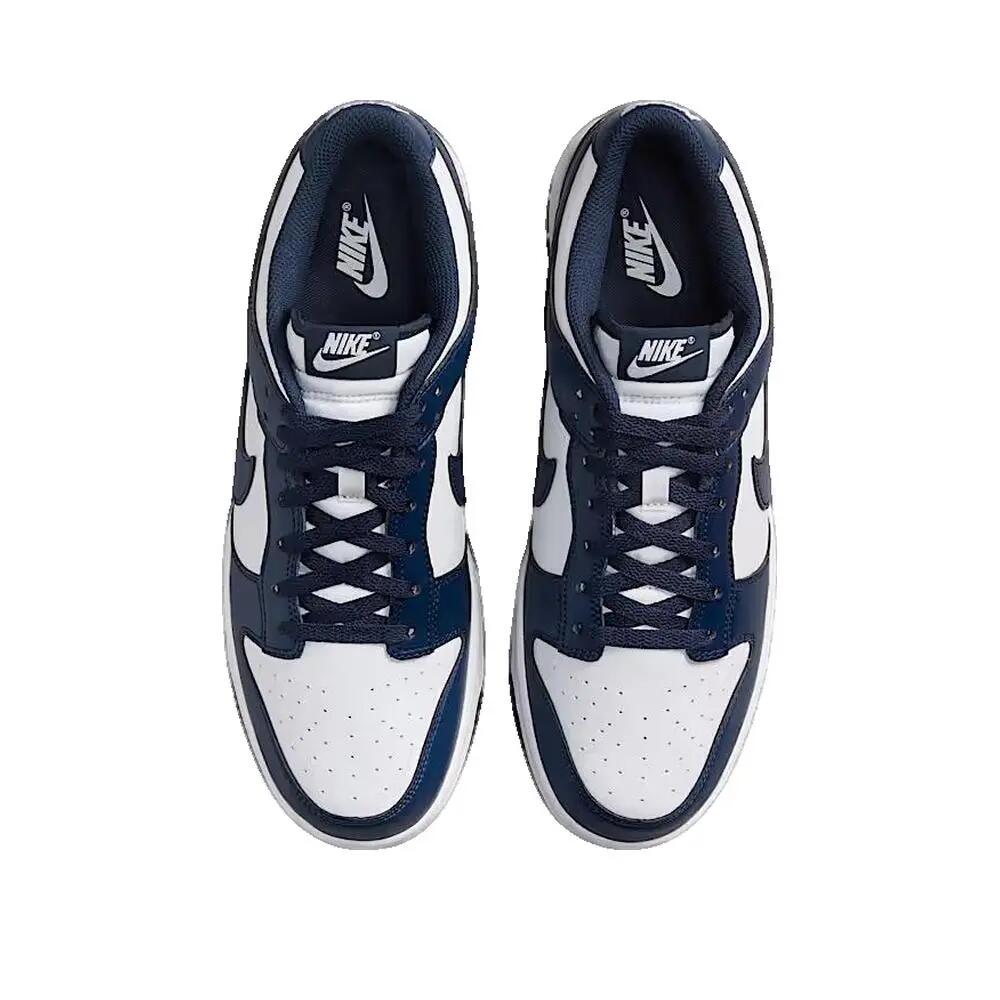 Chaussures Nike Dunk Low Retro Blanc/Nuit de Minuit 2/3