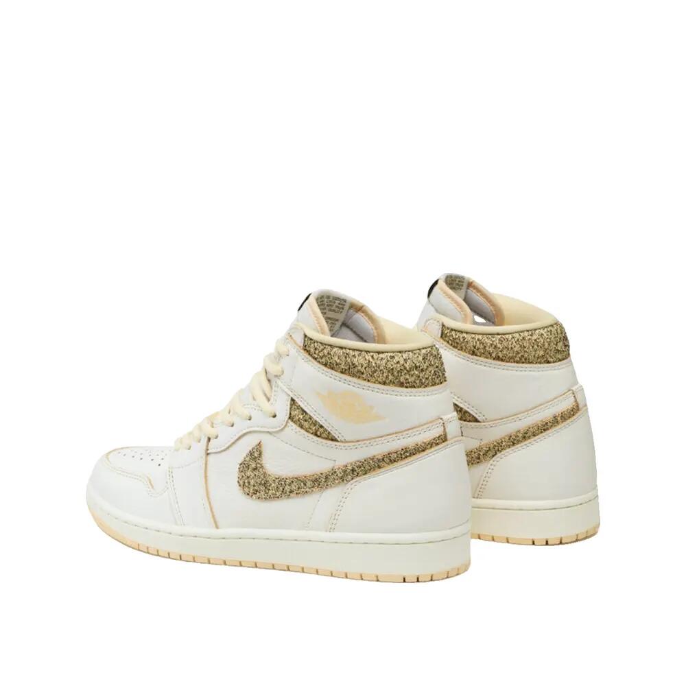 Scarpe - basket - uomo - air jordan 1 - alto - sail/pale vanilla-nero 4/5