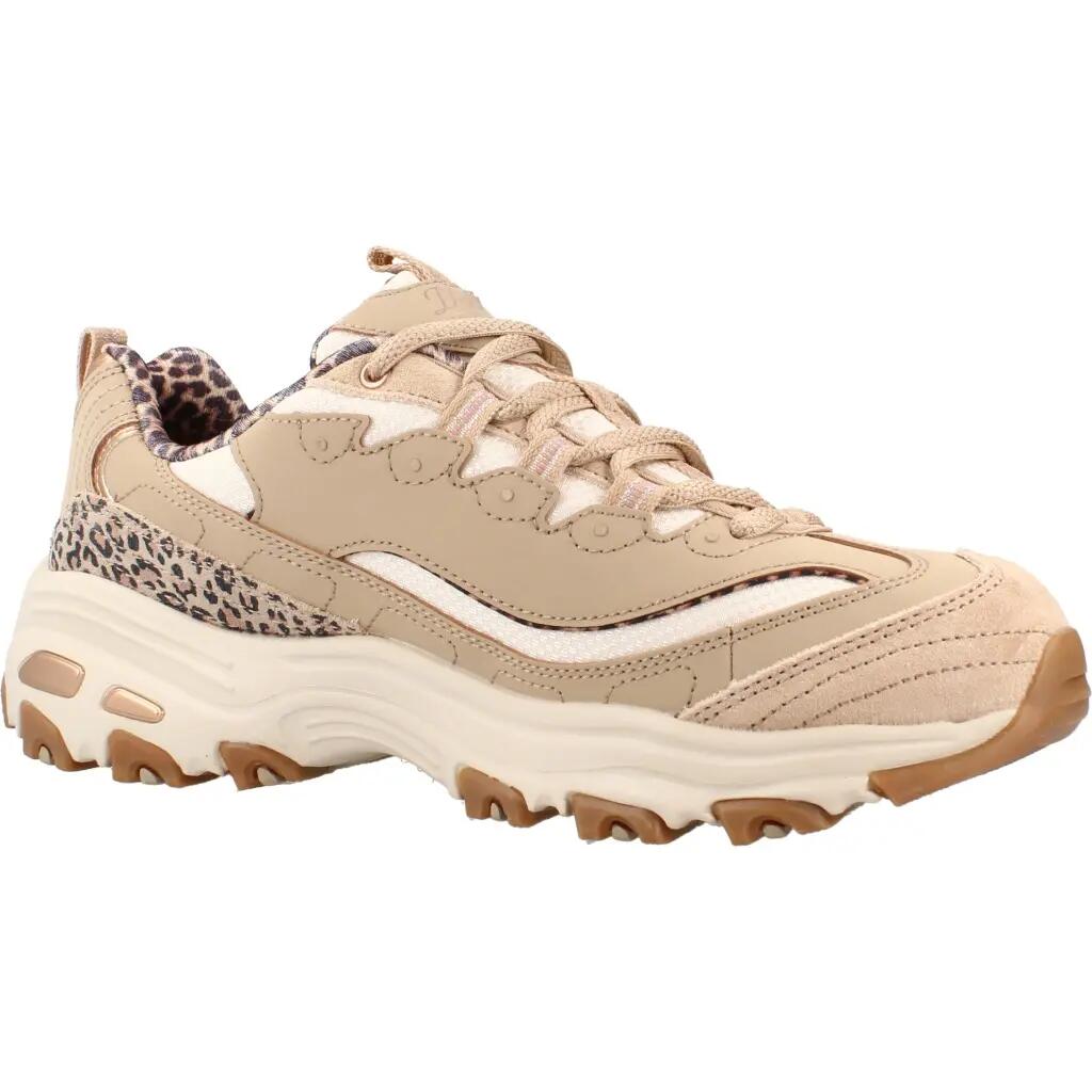 Baskets Skechers D'lites-wild Charm, Beige, Unisexe 5/5