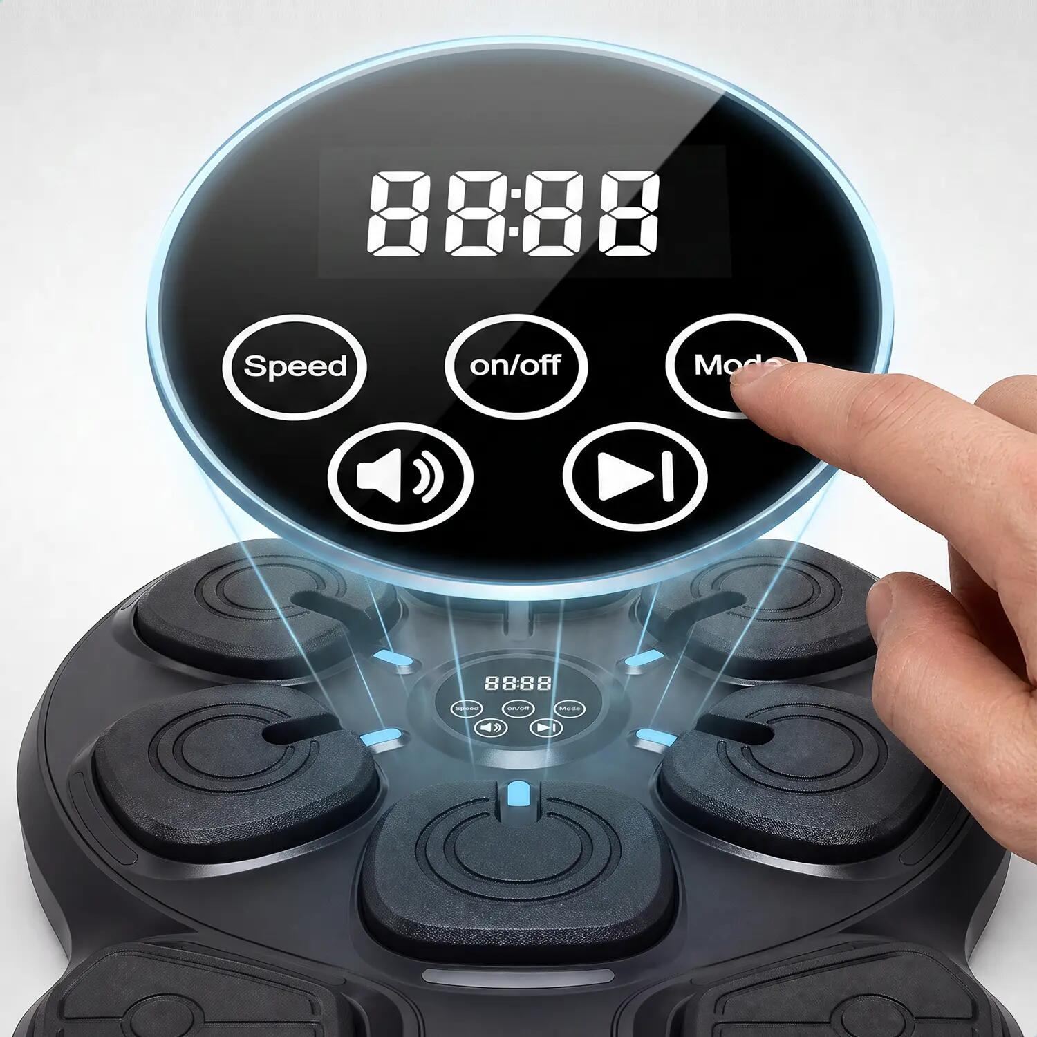 Maszyna Bokserska LED Bluetooth Trenażer Refleksu 5/8