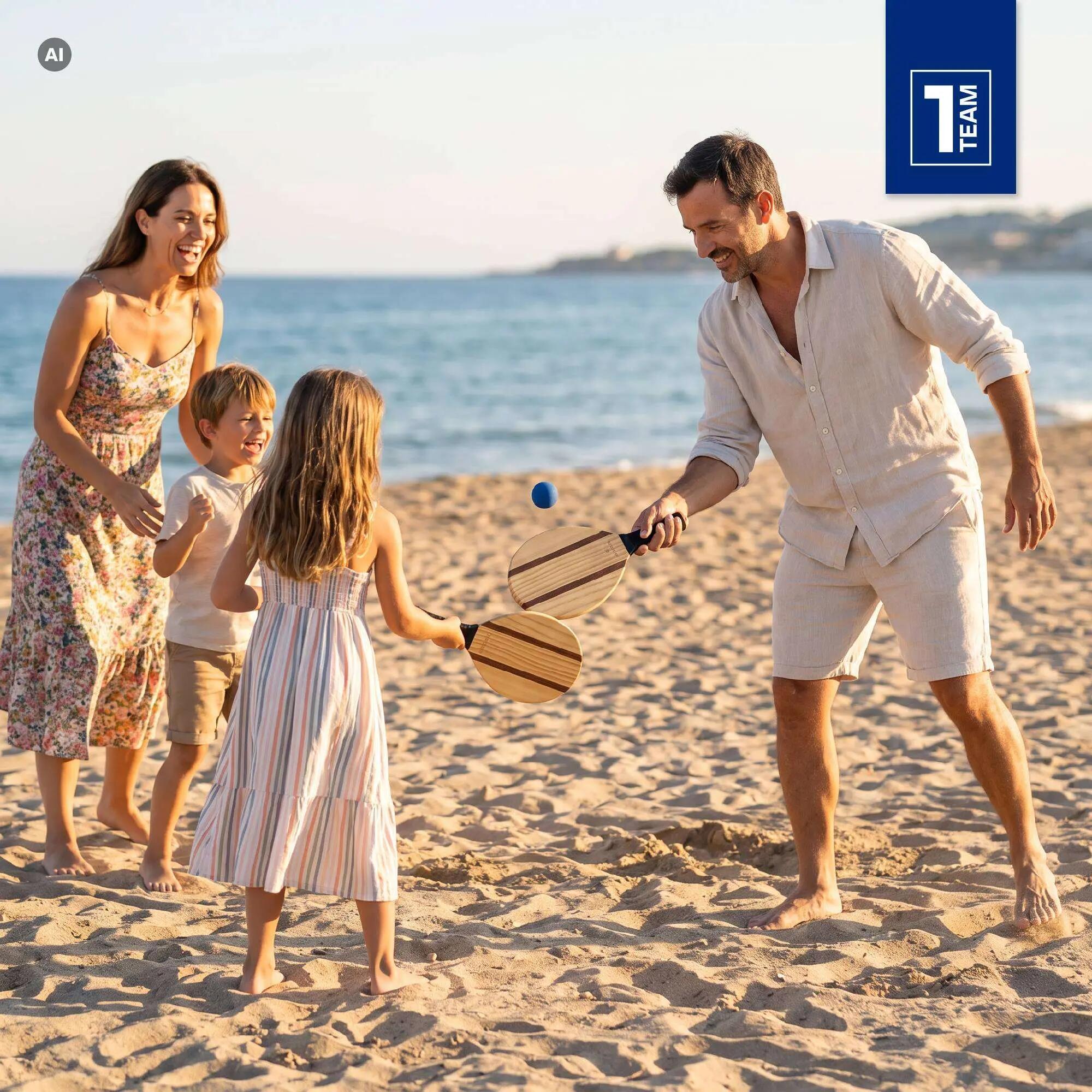 Zestaw do tenisa plażowego OneTeam Beach Play 11/11