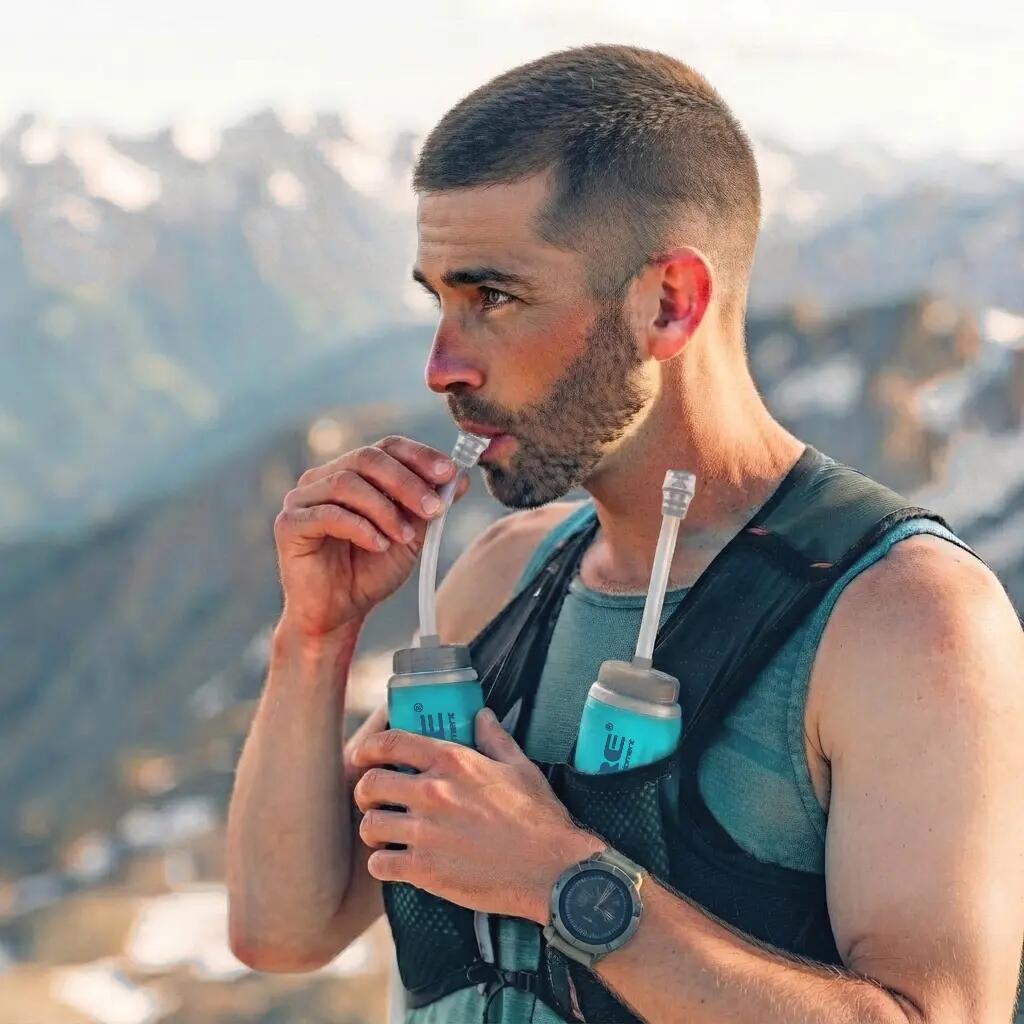 Soft Flask 500 PRO + STRAW (2-Pack) - Lauf Trinkflasche + Strohhalm 4/5
