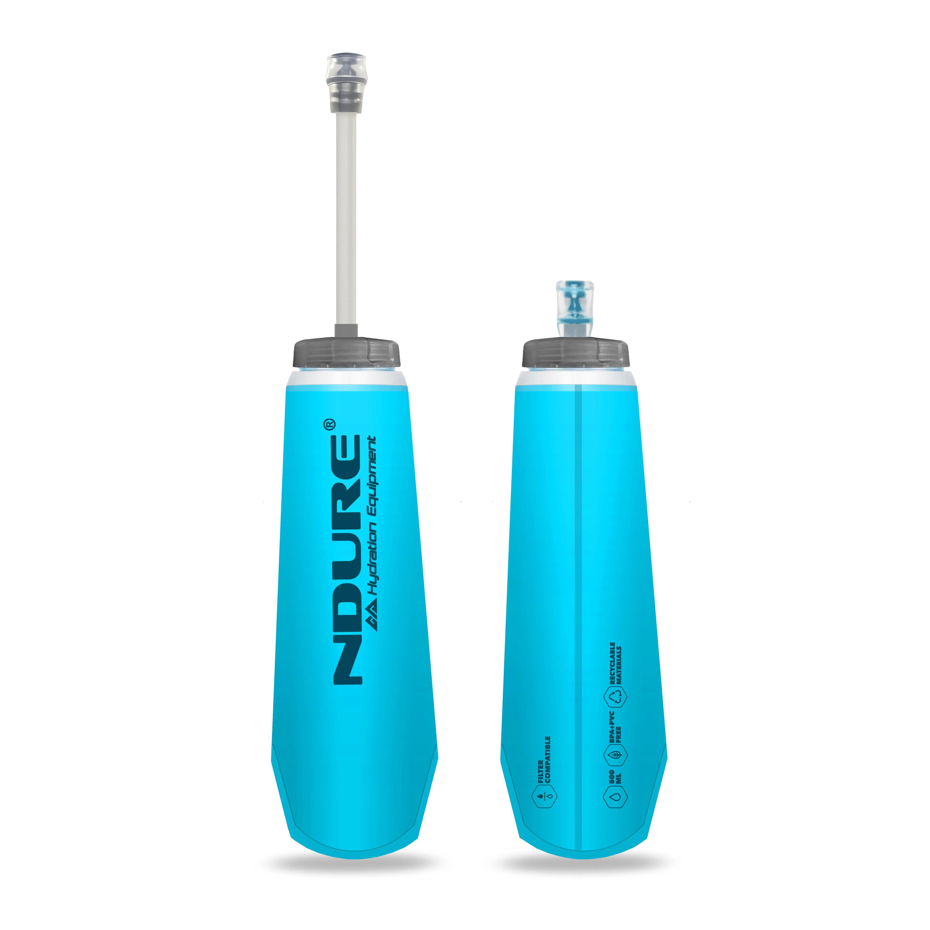 Soft Flask 500 PRO + STRAW (2-Pack) - Lauf Trinkflasche + Strohhalm 2/5