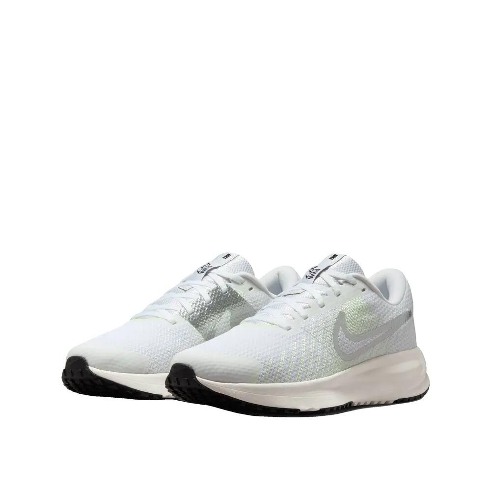 Sapatos de corrida Nike Run Defy Mulher Branco/Prata Metálico 2/6