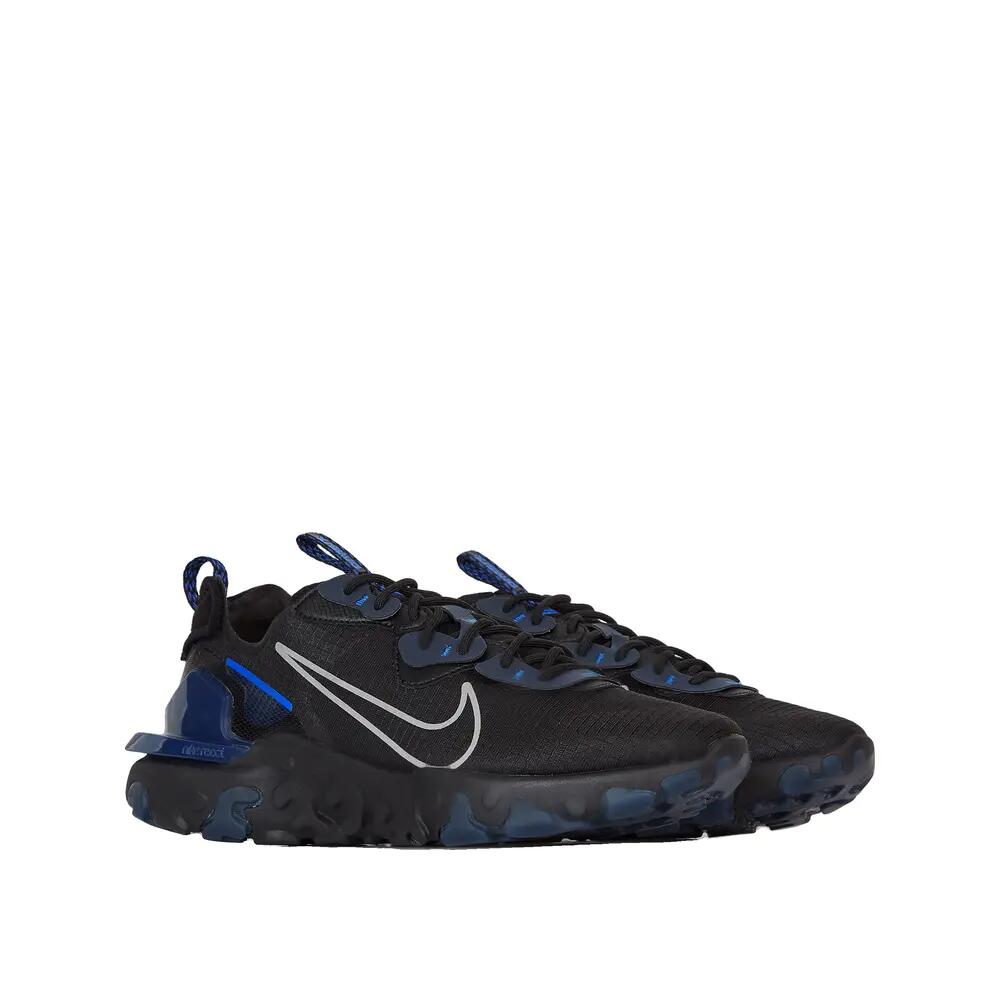Zapatillas Nike React Vision Negro/Azul 3/4