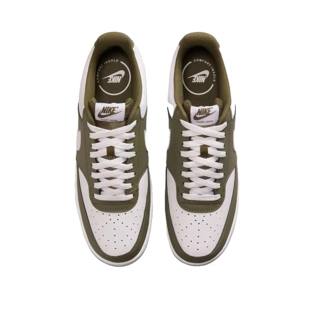 Nike Court Vision Low Olive/Wit 3/7