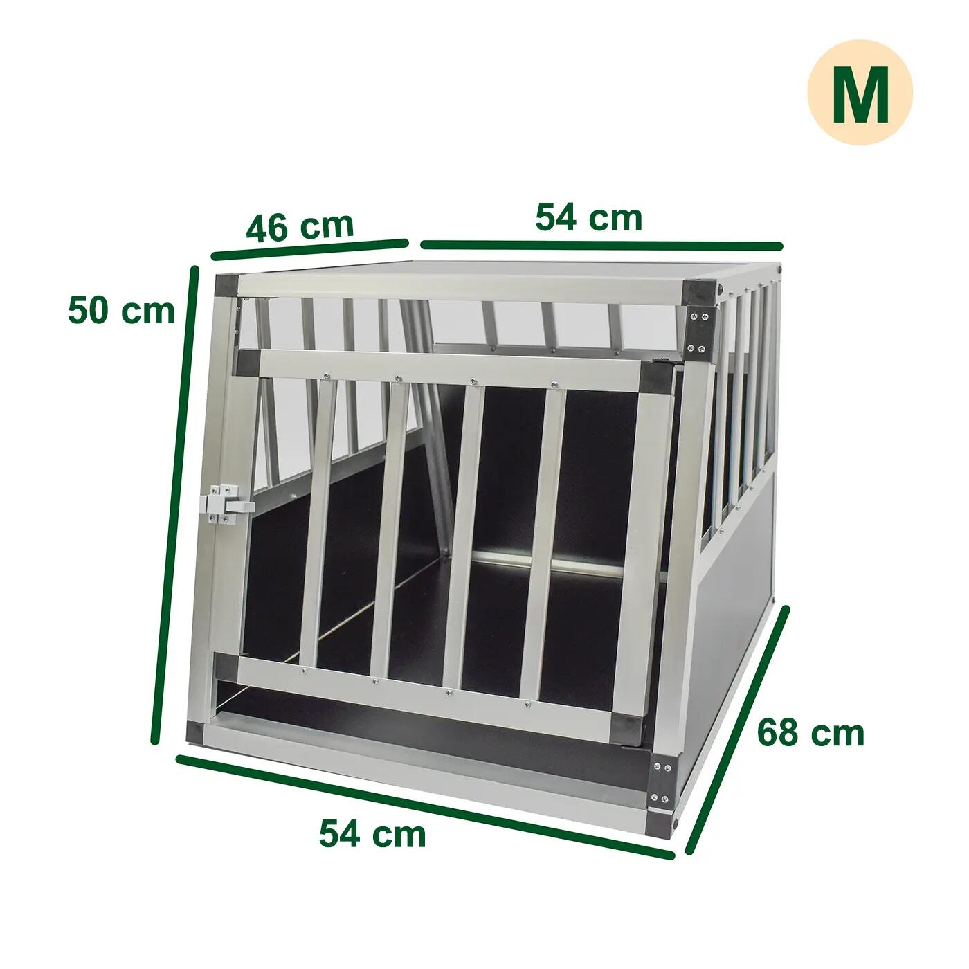 Hondenkooi van aluminium buis VIERKANT 68x54x50 maat M - 1 deur 2/6