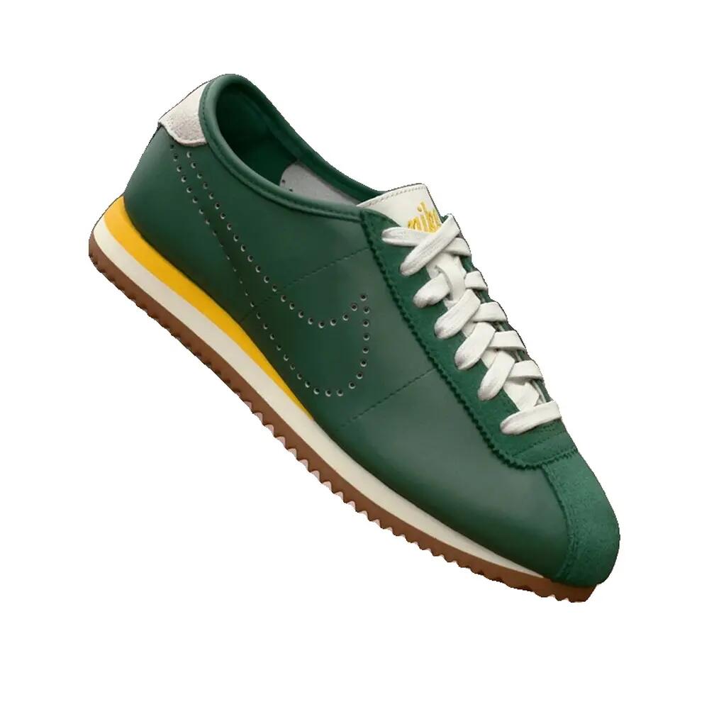 Zapatillas Nike Cortez Mujer Verde Amarillo 7/7