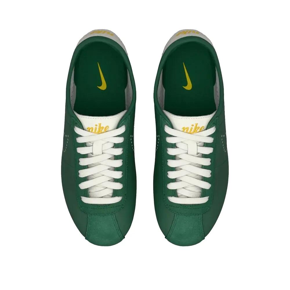 Zapatillas Nike Cortez Mujer Verde Amarillo 5/7