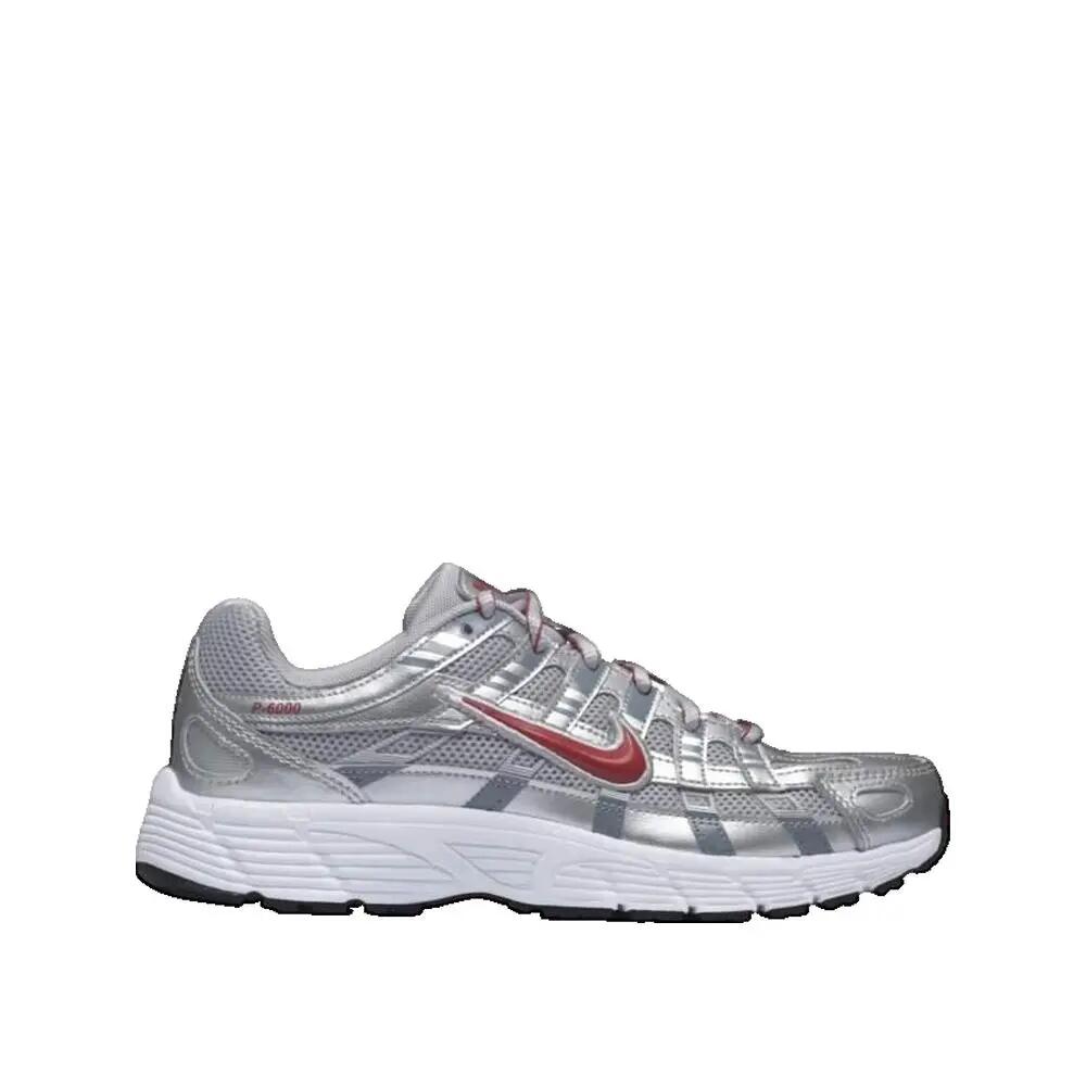 Zapatos Nike P-6000 Plata/Rojo 2/3