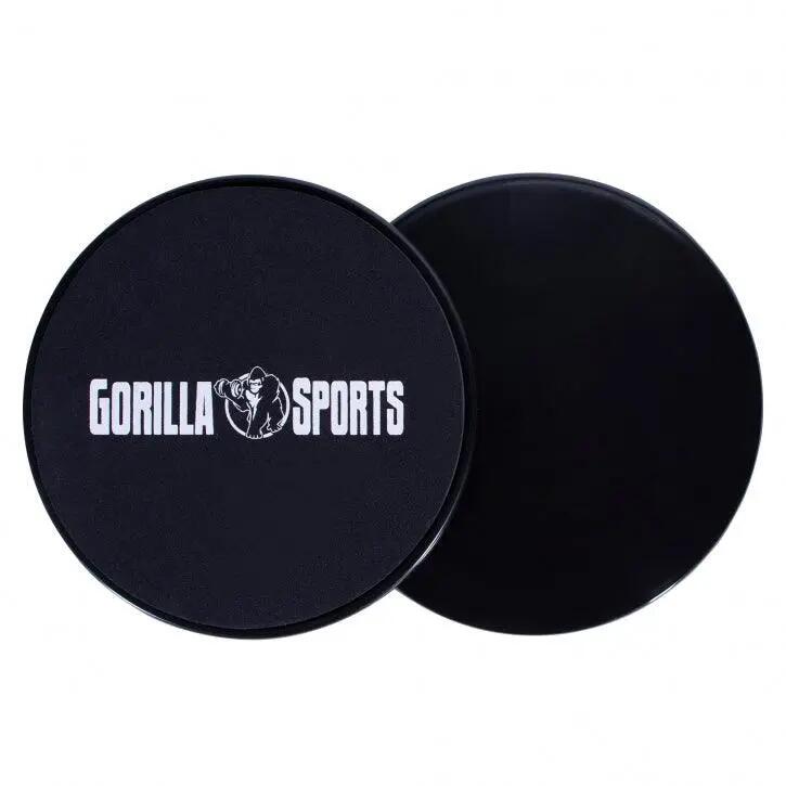 Disques glisseurs GORILLA SPORTS 17,5 cm double face avec sac 5/8
