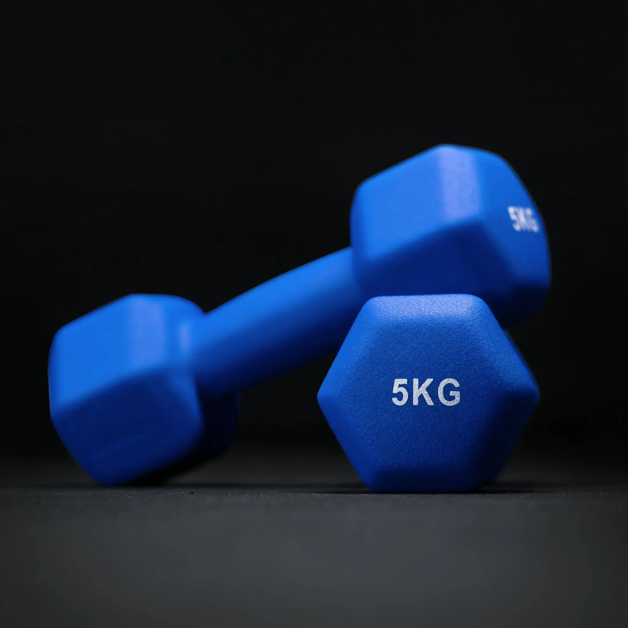 Neoprene dumbbell set 2x2 kg 9/10