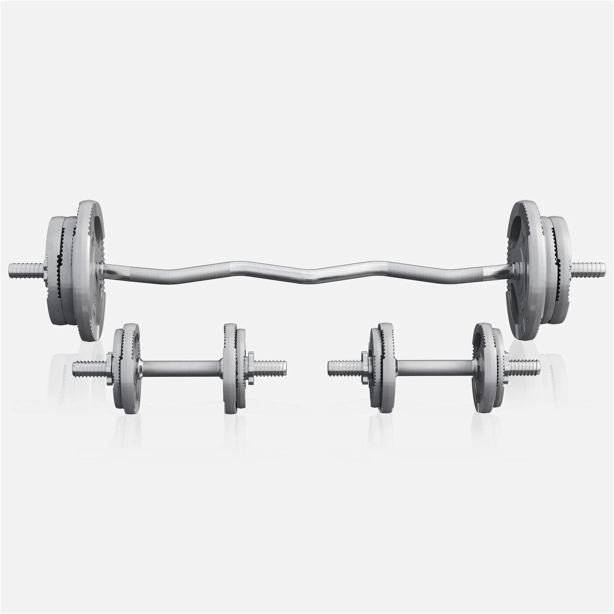Halterset 70 kg - 30 mm - Gietijzer - Gewichten met Halters 8/10