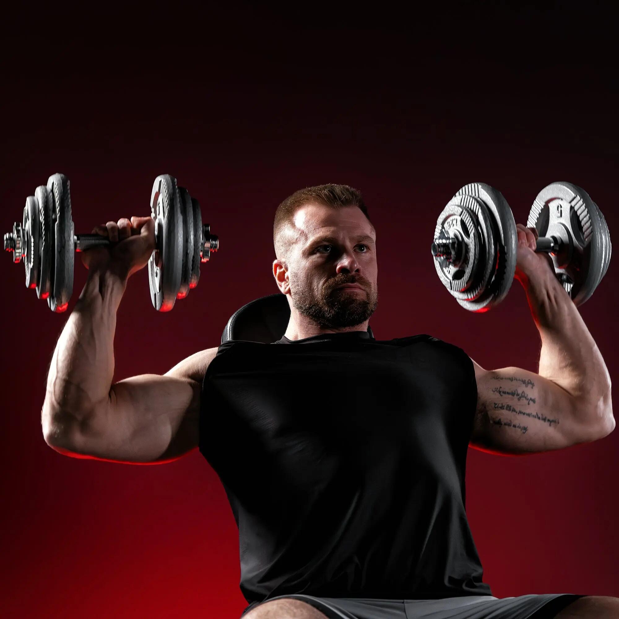 Halterset 70 kg - 30 mm - Gietijzer - Gewichten met Halters 2/10