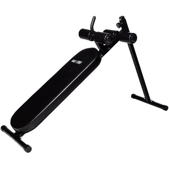BANC A ABDOMINAUX RÉGLABLE NOIR | MUSCULATION