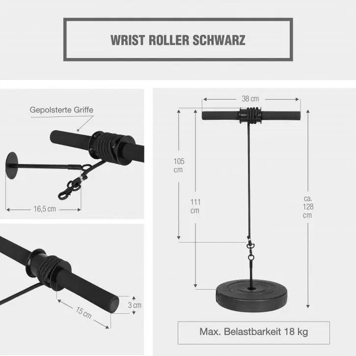 ROULEAU DE RENFORCEMENT POIGNETS | MUSCULATION | DISQUES 8/8