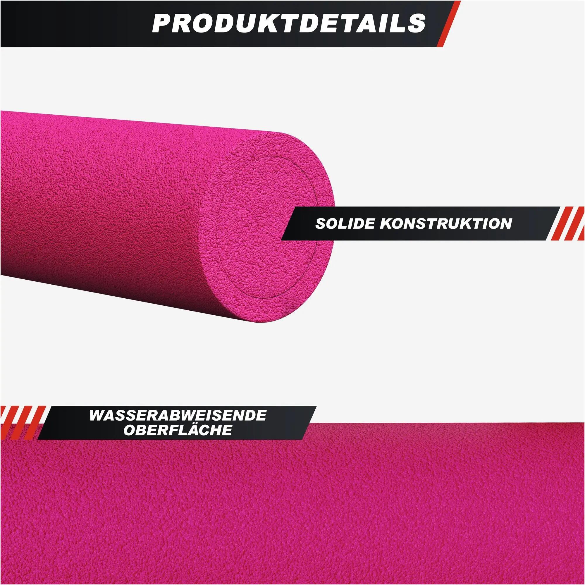 Pilates Rol - Fascia Rol - Foam Roller - 60 x 15 cm - Roze 7/11