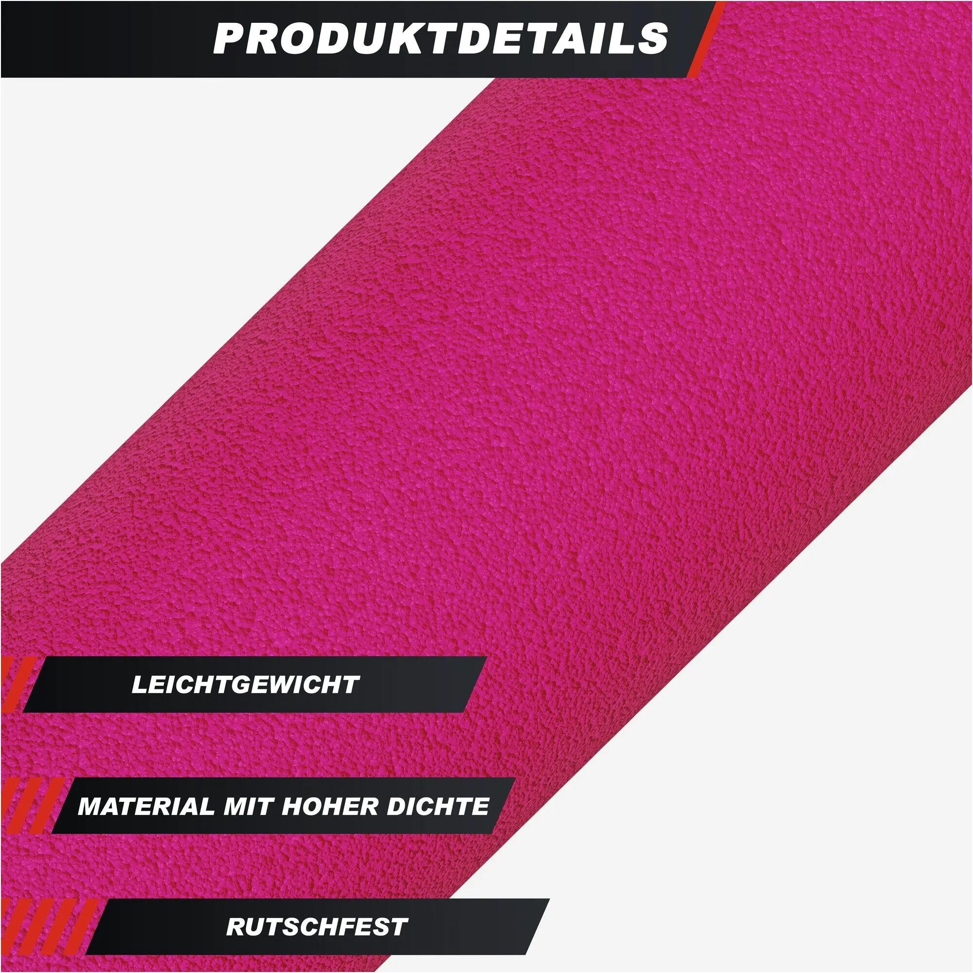 Pilates Rol - Fascia Rol - Foam Roller - 60 x 15 cm - Roze 2/11