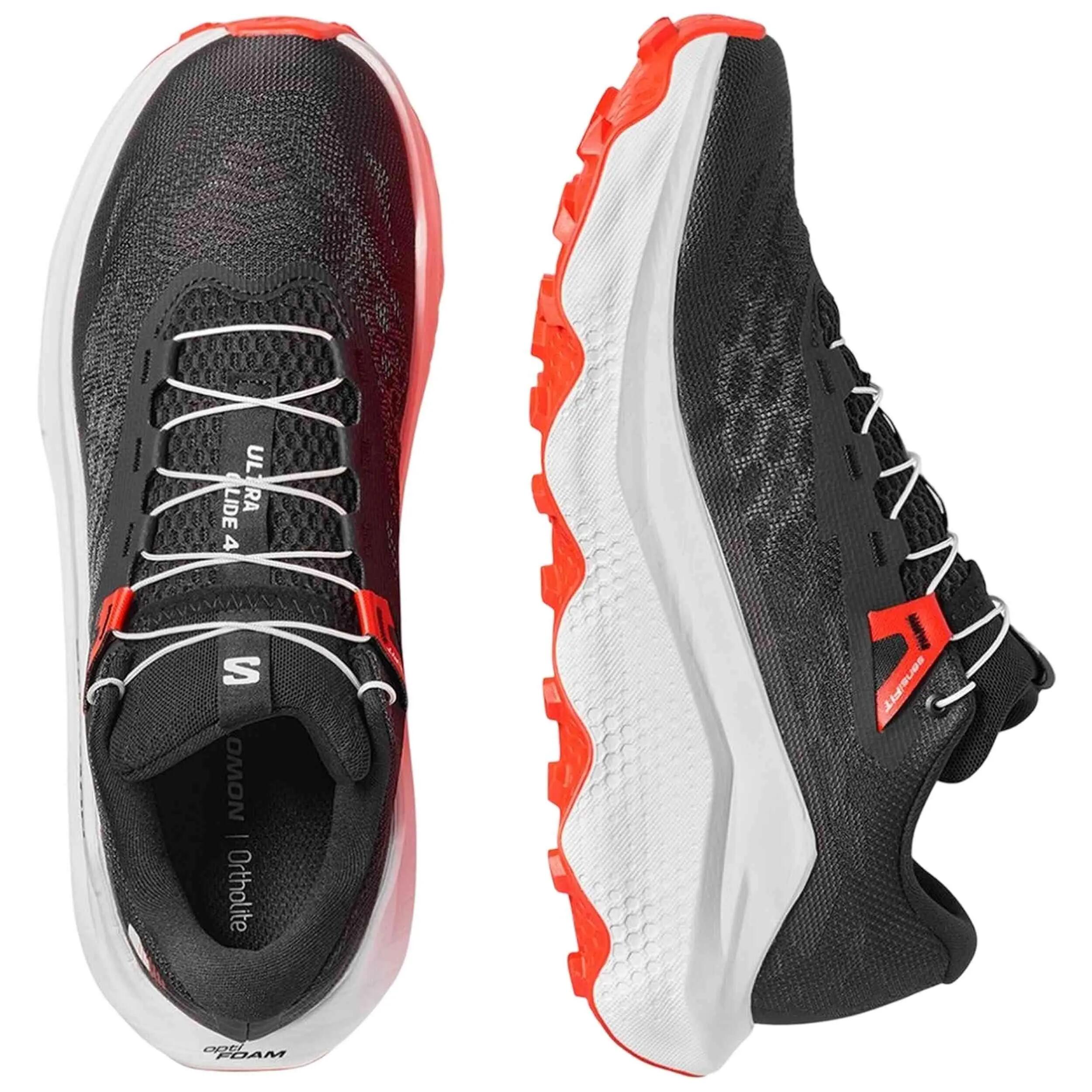 Salomon Ultra Glide 4 Scarpe Trail Running Uomo Nero/Bianco/Rosso 4/5