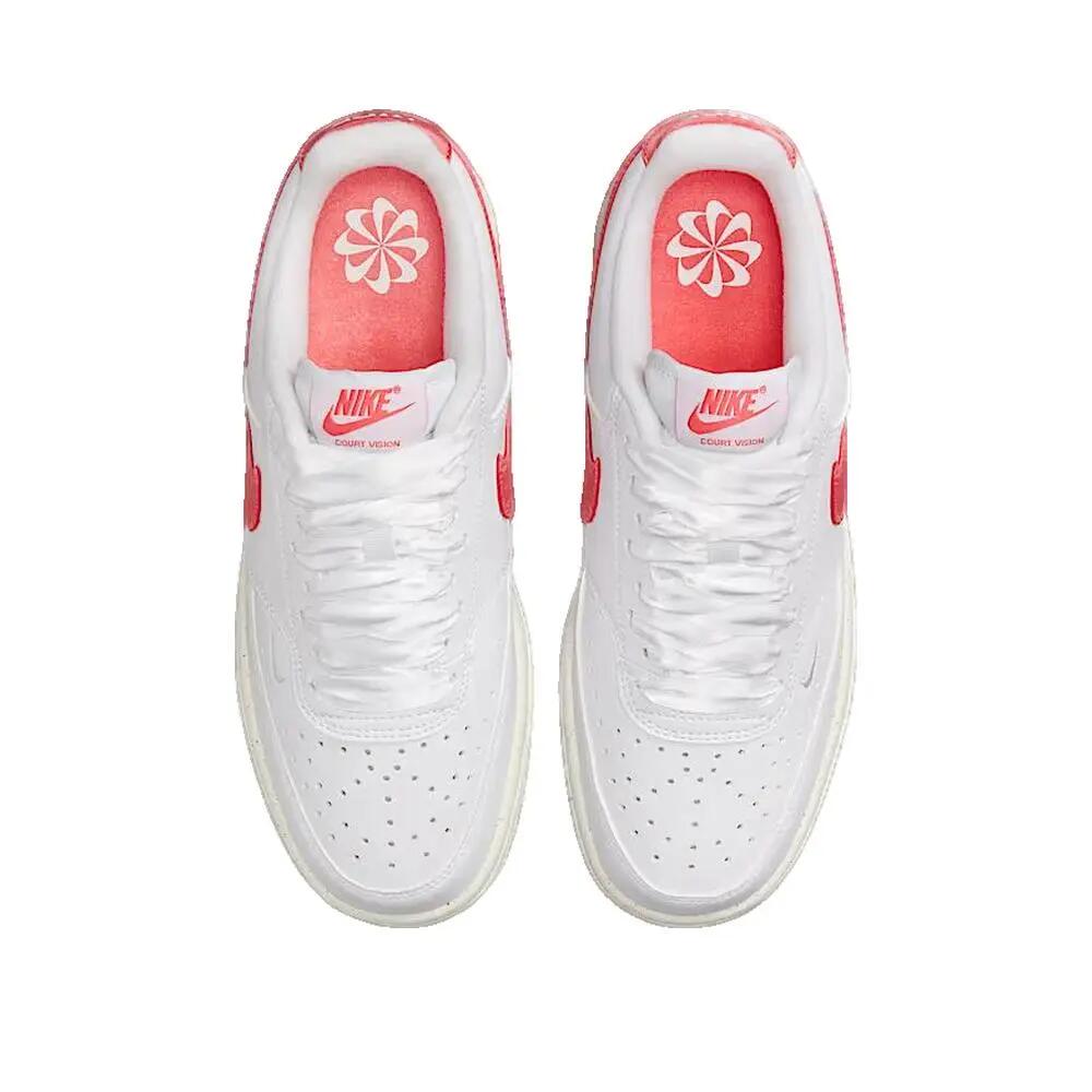 Chaussures Nike Court Vision Low Blanc/Magic Ember 2/3