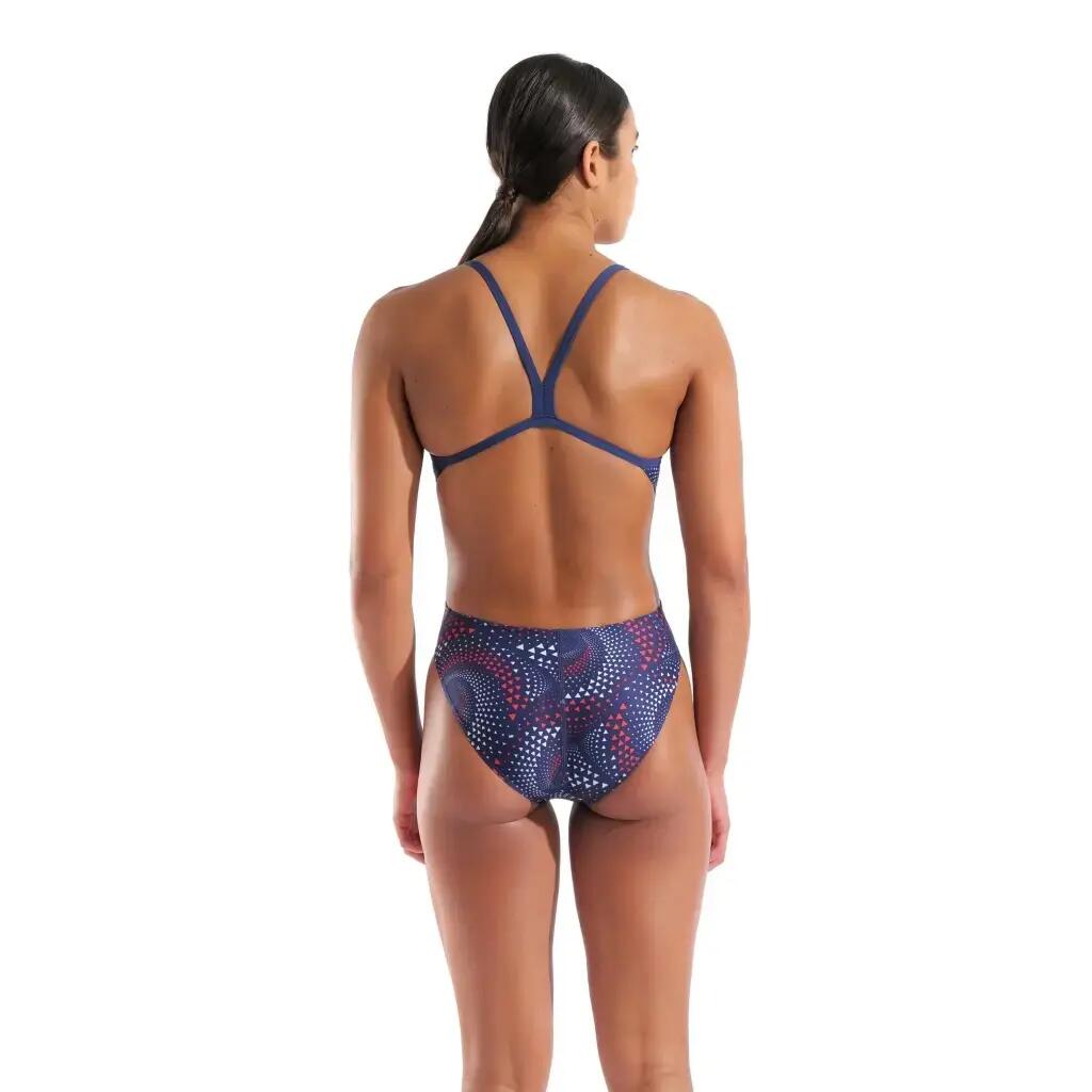 Maillot femme Arena Fireflow Challenge Back - Bleu marine/Rouge/Blanc - UK 34 4/7