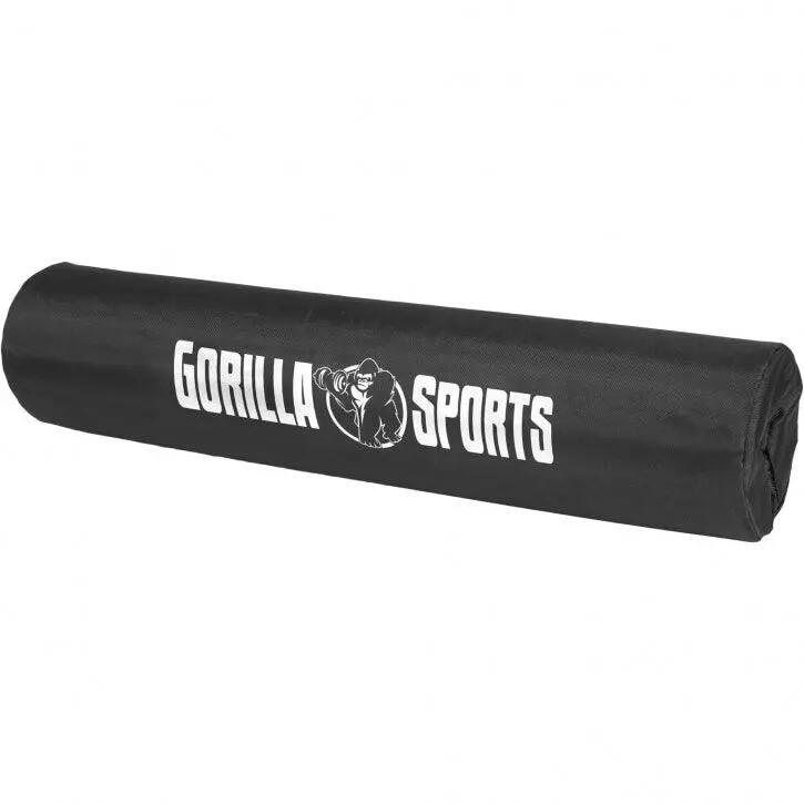Protector Barra Pesas Musculación Gorilla Sports Negro 8/10